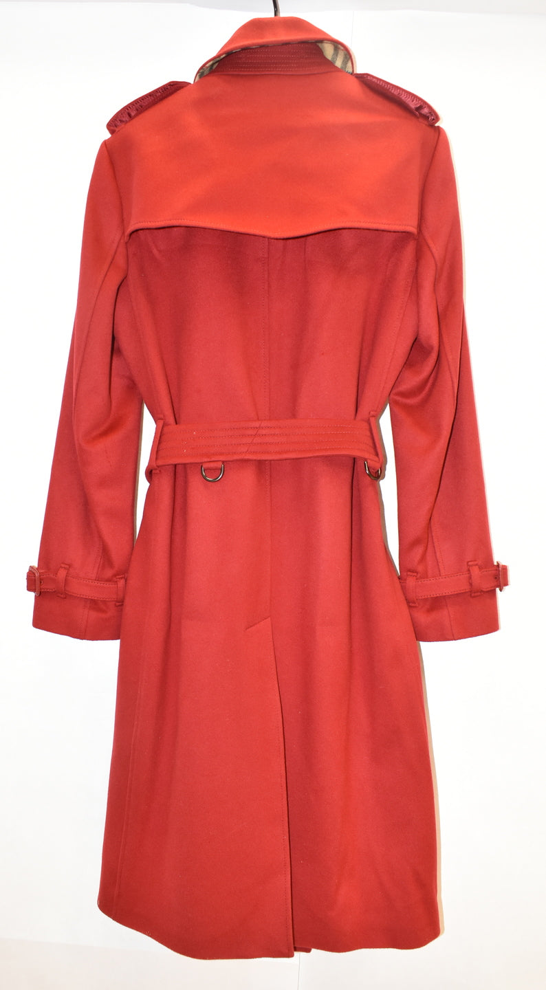 Burberry Cashmere Trench Coat womens
