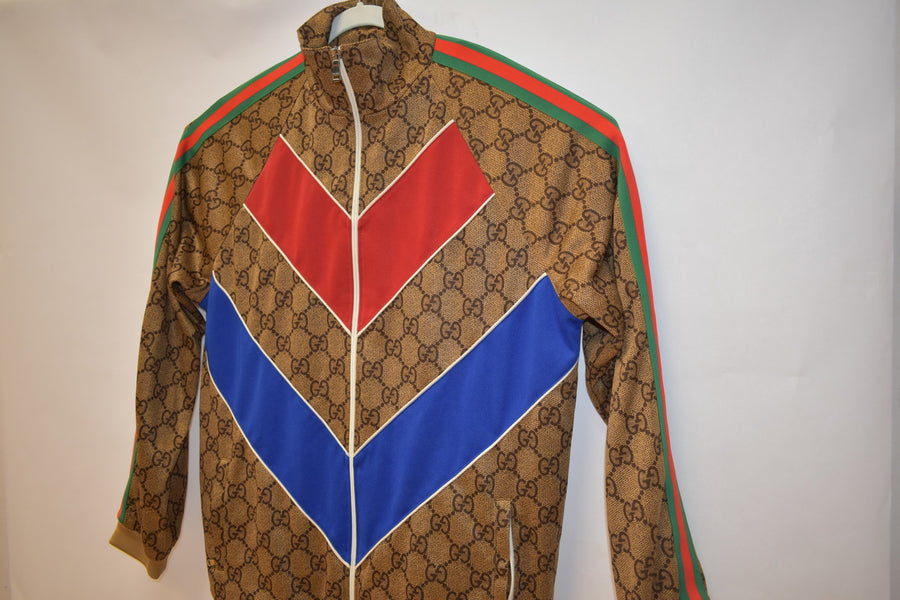 Gucci Vintage Logo Print Track jacket