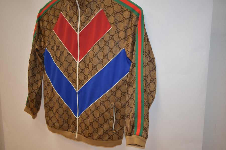 Gucci Vintage Logo Print Track jacket