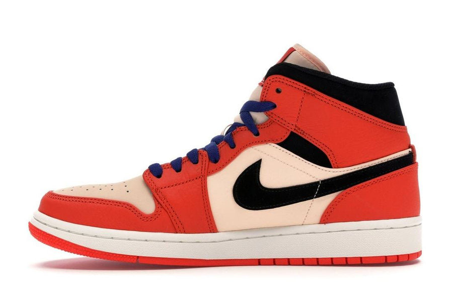 Air Jordan 1 Mid Team Orange Black