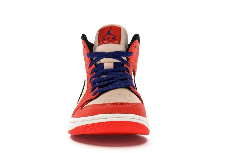 Air Jordan 1 Mid Team Orange Black