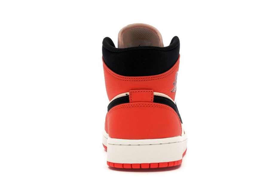 Air Jordan 1 Mid Team Orange Black