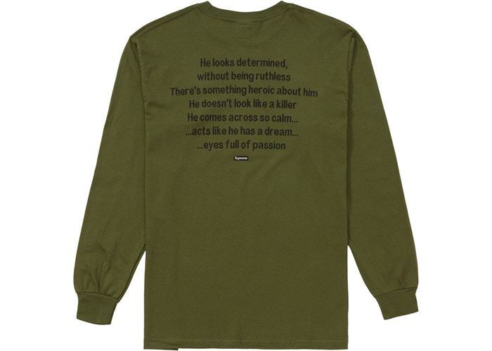 Supreme The Killer L/S Tee Olive