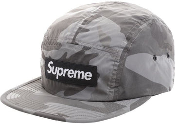 Supreme Reflective Camo Camp Cap Grey