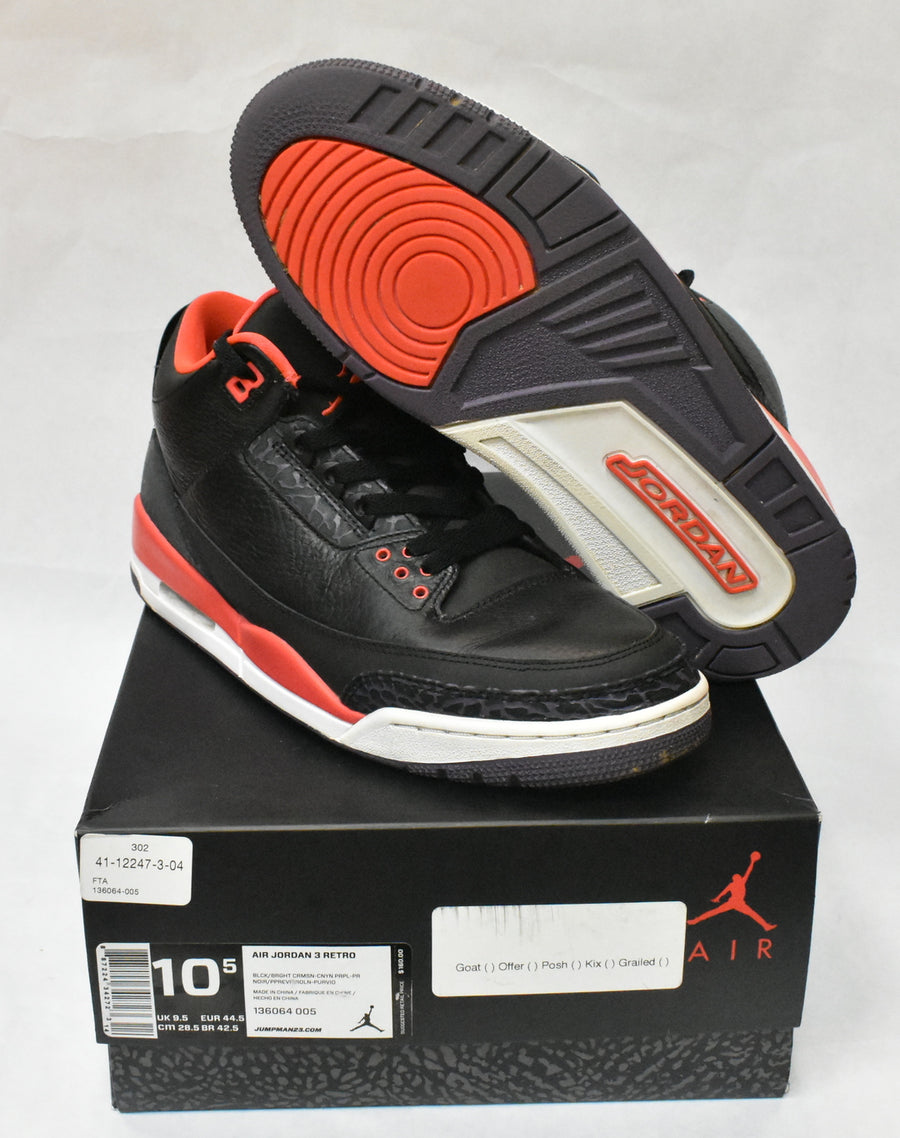 VNDS Air Jordan 3 Retro Crimson