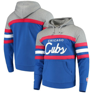 Chicago Cubs Mitchell & Ness Royal Head Coach Hoodie