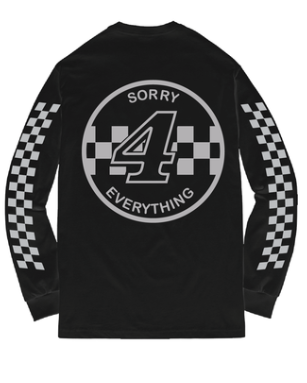 SORRY 4 EVERYTHING REFLECTIVE LONG SLEEVE BLACK