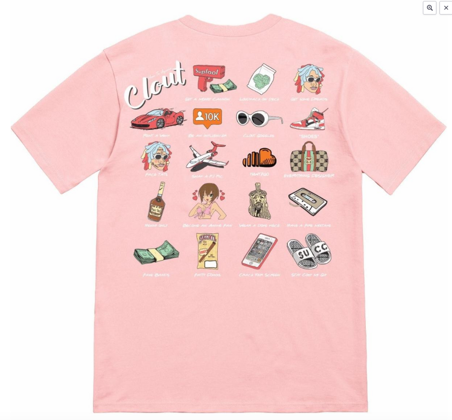 SUCC HOW TO CLOUT T-SHIRT PINK