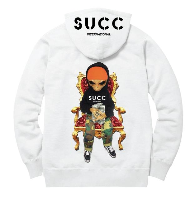 SUCC THRONE HOODIE WHITE