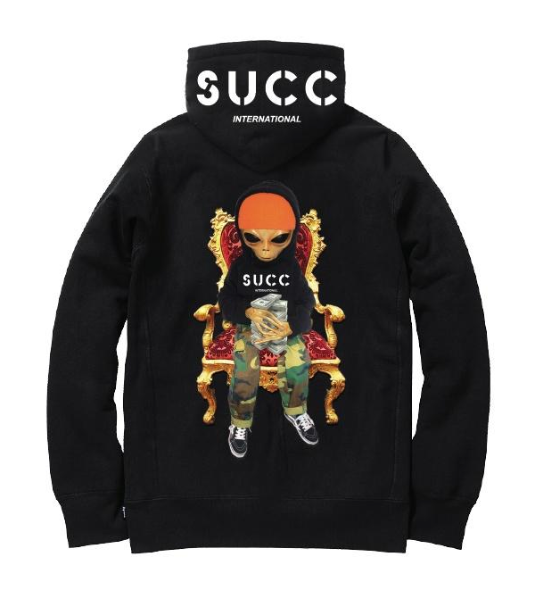 SUCC THRONE HOODIE BLACK