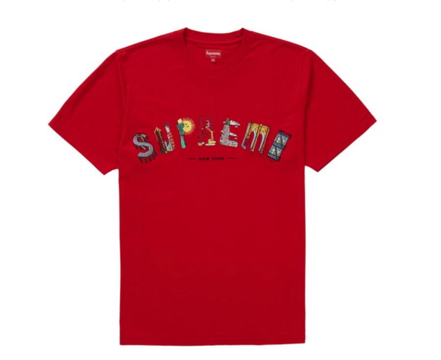 Supreme City Arc Tee Red Men's