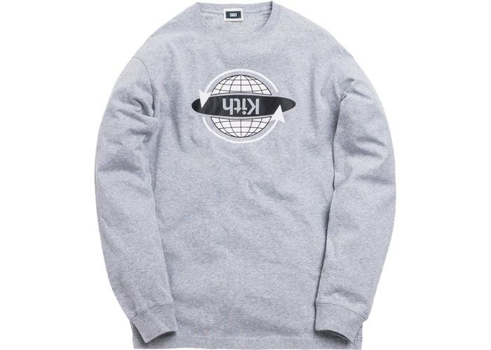 Kith Worldwide L/S Tee Heather Grey