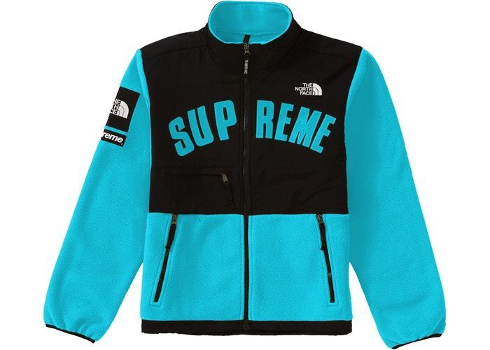 Supreme The North Face Arc Logo Denali Fleece Jacket Teal