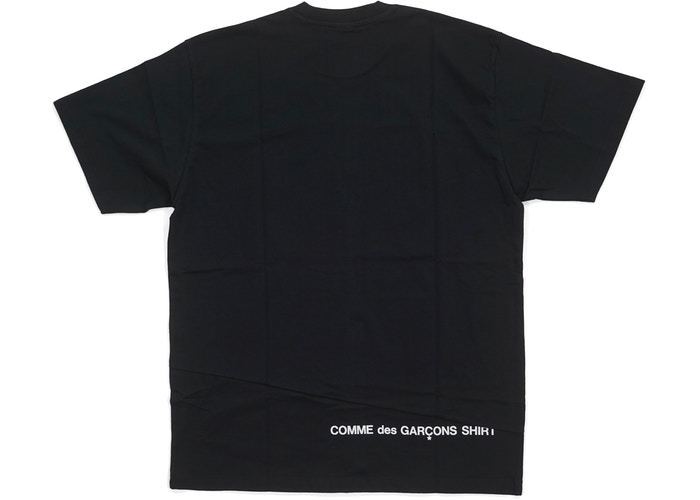 Supreme Comme des Garcons SHIRT Split Box Logo Tee Black