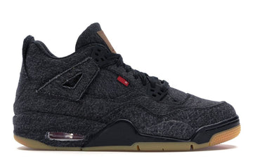 Jordan 4 Retro Levi's Black (GS) (Blank Tag)
