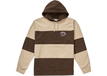 Supreme Nike Stripe Hooded Sweatshirt Tan