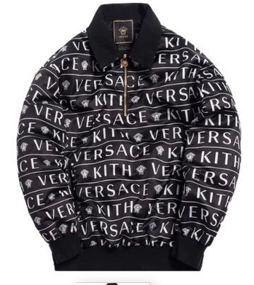 Kith x Versace Quarter Zip Pullover Black