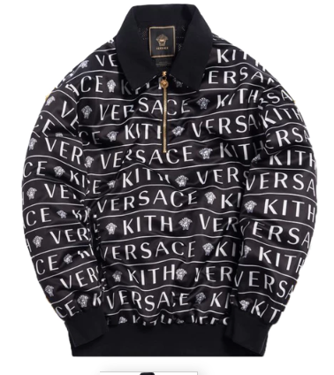 Kith x Versace Quarter Zip Pullover Black