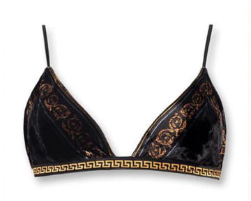 Kith x Versace Women's Velour Bra Black