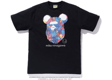BAPE x Mika Ninagawa Bear Ape Head Tee Black