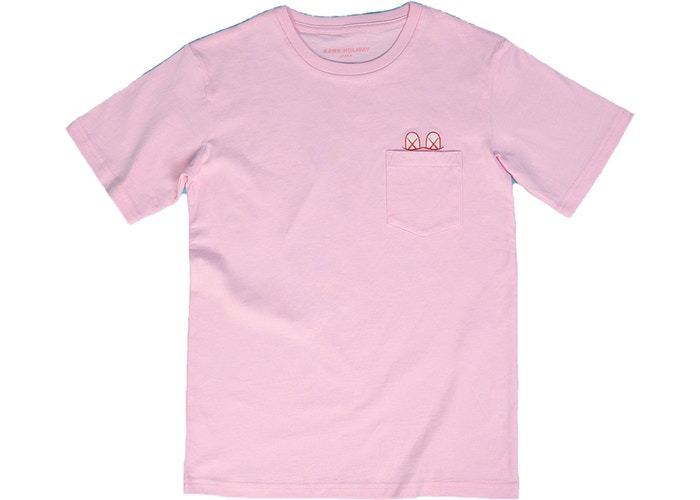 KAWS HOLIDAY JAPAN Pocket T-Shirt Pink
