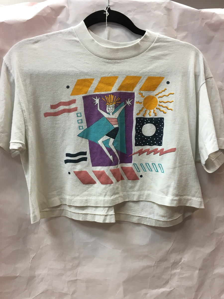 Vintage Jazzercise crop top S