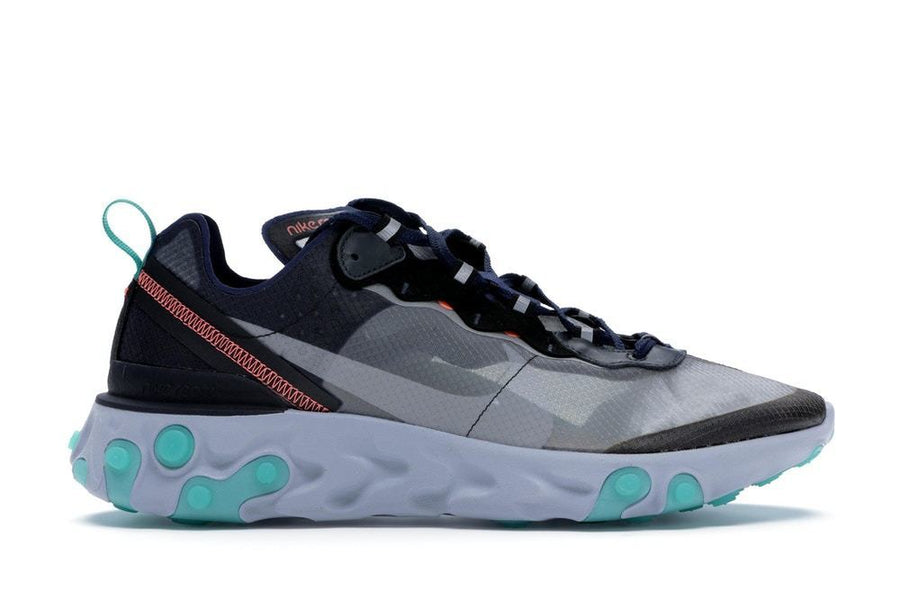 Nike React Element 87 Black Neptune Green