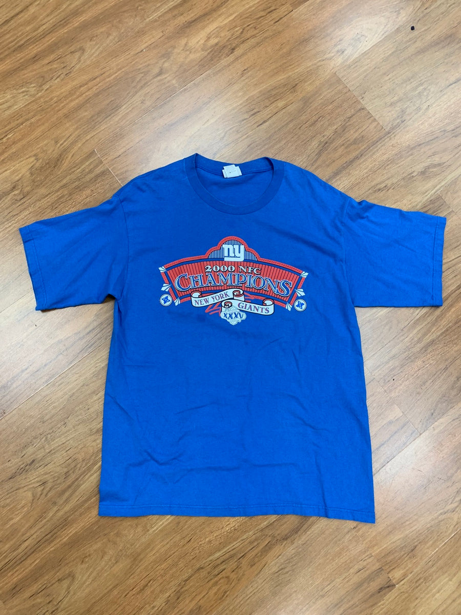 Vintage Giants 2000 NFC Champions Tee Blue