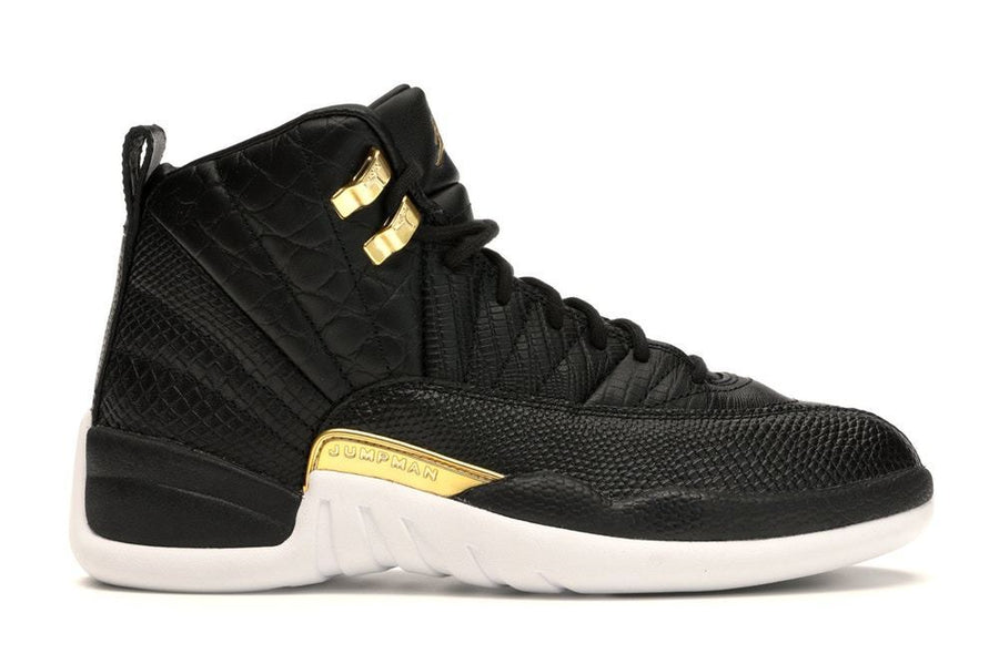 Air Jordan 12 Retro Black Metallic Gold White (W)