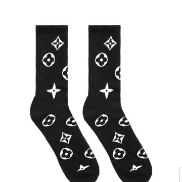 Chinatown Market Black Monogram Socks