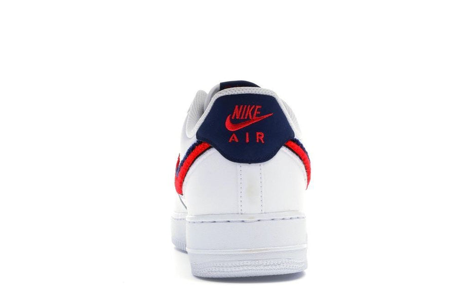 Nike Air Force 1 Low 3D Chenille Swoosh White Red Blue