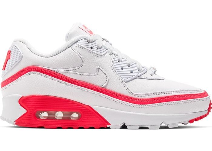Air Max 90 Undefeated White Solar Red