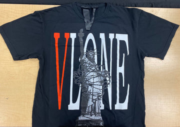 Vlone 'Statue of Liberty Barbed Wire' Tee Black