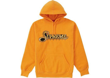 Supreme Sequin Viper Hooded Sweatshirt Tangerine