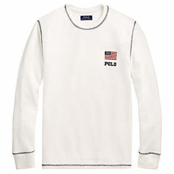 Polo Raulph Lauren Waffle Knit Logo Crew Neck Thermal