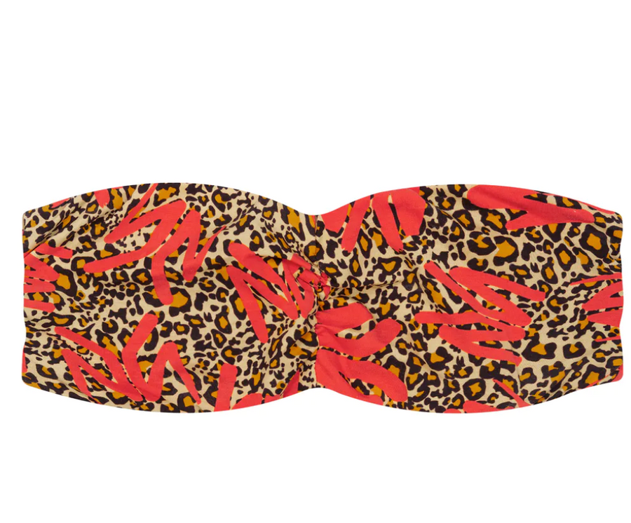 Ethika YOUNG MONEY - LEOPARD Bandeau Bra