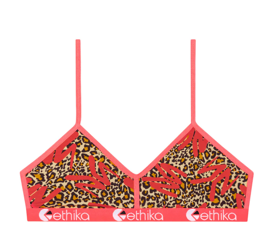 Ethika YOUNG MONEY - LEOPARD Bralette Bra