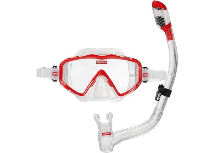 Supreme Cressi Snorkel Set Red