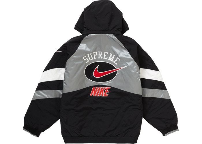 Supreme Nike Hooded Sport Jacket Silver