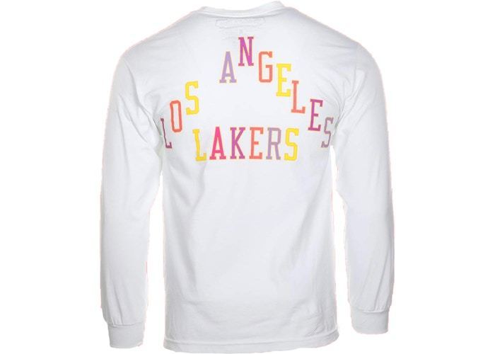 Takashi Murakami ComplexCon x LA Lakers M&N Triangle L/S Tee White