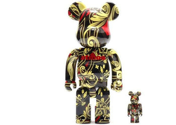 Bearbrick Atmos x Timberland 100% & 400% Set Black/Yellow/Red