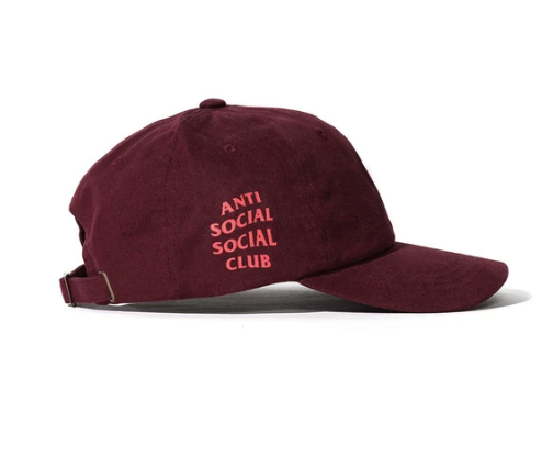 ANTI SOCIAL SOCIAL CLUB WEIRD CAP MAROON