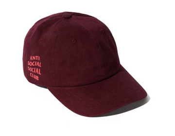 ANTI SOCIAL SOCIAL CLUB WEIRD CAP MAROON