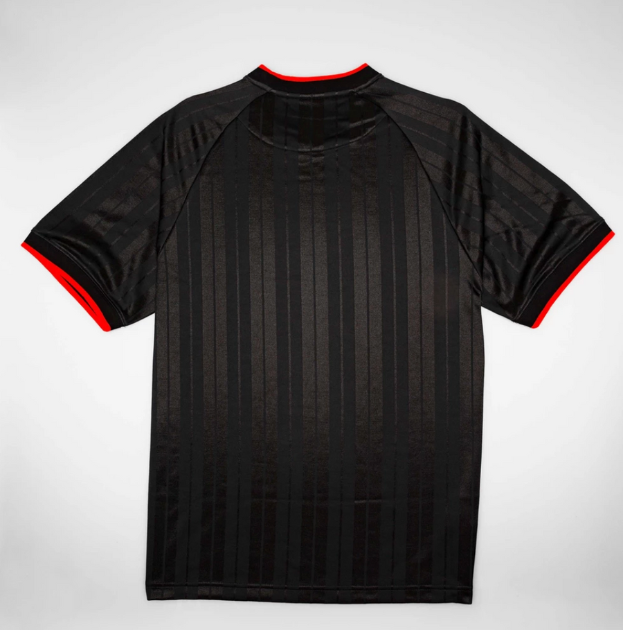 MITCHELL & NESS X NICE KICKS SOCCER SHIRT - BLACK/RED/WHITE