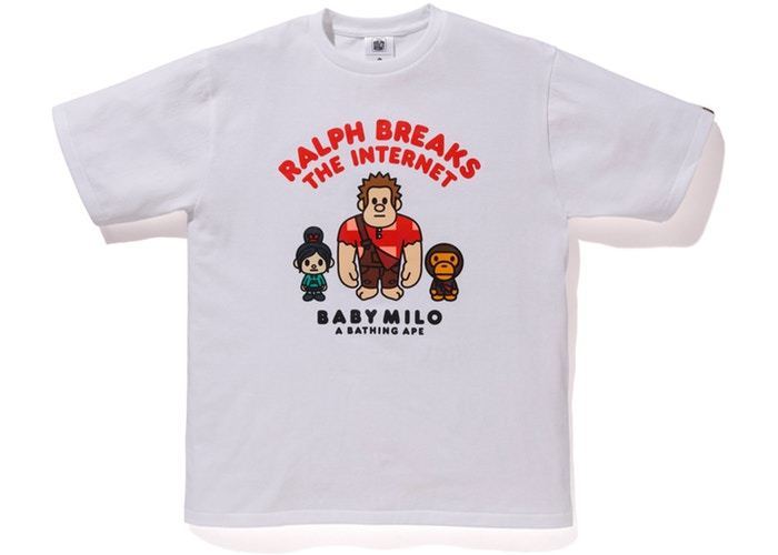 BAPE x Ralph Breaks the Internet Baby Milo Tee 1 White