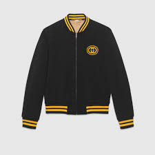 Men's Gucci Jersey Varsity Jacket