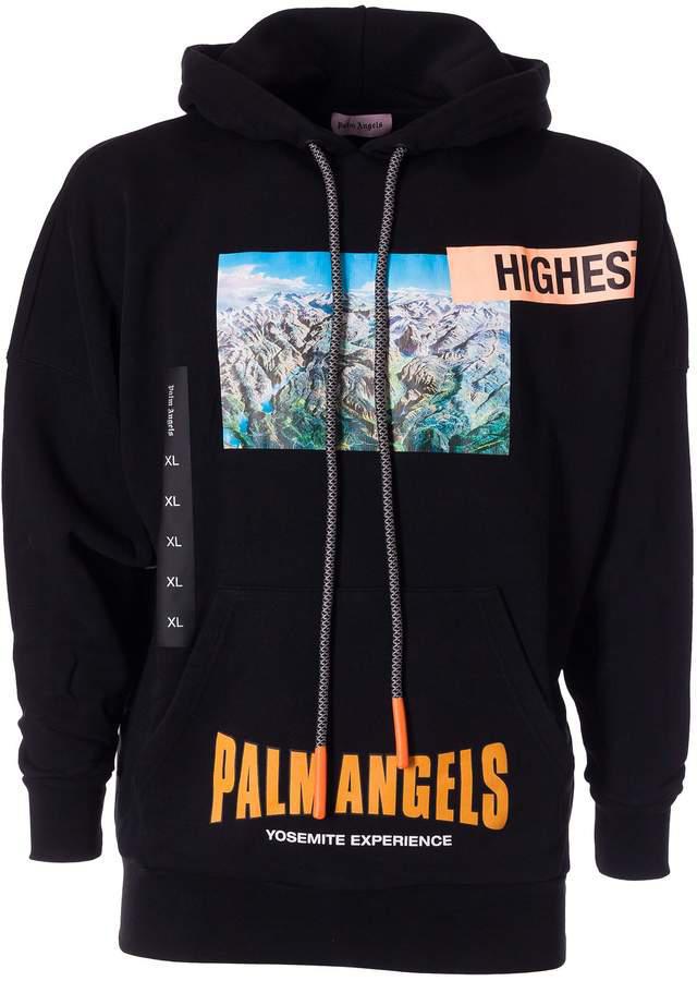 Palm Angels Yosemite Over Hoodie Black