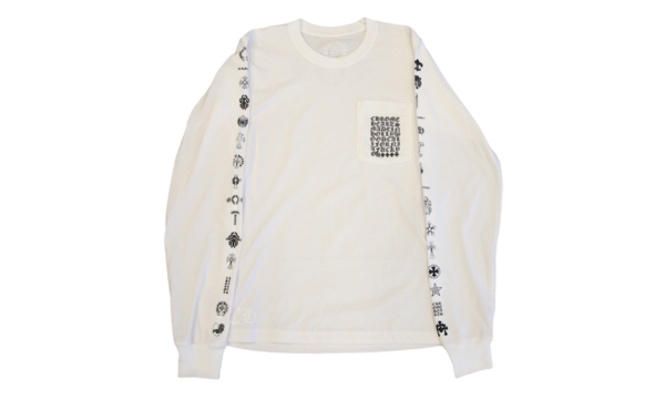 Chrome Hearts Multi Logo Reverse Bullseye L/S Tee White