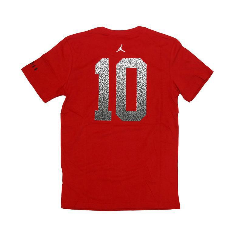 Rakuten JORDAN BRAND (Jordan brand) X SLAM DUNK TEE SHOHOKU 10 T-shirt red