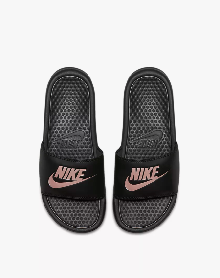 Nike Benassi Women's Slide Black/Rose Gold